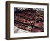 Workers in the Dyeing Pits of a Leather Tannery, Fez, Morocco-Susanna Wyatt-Framed Photographic Print