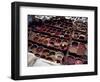 Workers in the Dyeing Pits of a Leather Tannery, Fez, Morocco-Susanna Wyatt-Framed Photographic Print