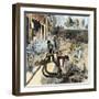 Workers Laying Pipes for Electrical Cables on the Streets of New York, United States, 1882. Colour-null-Framed Giclee Print