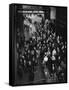 Workers Leaving Jones and Laughlin Steel Plant at 3 P.M. Shift-Margaret Bourke-White-Framed Stretched Canvas