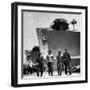 Workers Leaving the Sun Shipbuilding and Drydock Co. Shipyards-null-Framed Photographic Print