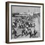 Workers Leaving the Sun Shipbuilding and Drydock Co. Shipyards-null-Framed Photographic Print