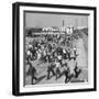 Workers Leaving the Sun Shipbuilding and Drydock Co. Shipyards-null-Framed Photographic Print