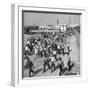 Workers Leaving the Sun Shipbuilding and Drydock Co. Shipyards-null-Framed Photographic Print