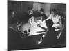 Workers on the Fort Blanding Site Playing a Game of Poker-Thomas D^ Mcavoy-Mounted Premium Photographic Print