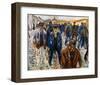 Workers on the Way Home-Edvard Munch-Framed Giclee Print