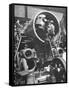 Workers Putting Together the Boiler Tube Portion of an 0-8-0 Switching Locomotive-Andreas Feininger-Framed Stretched Canvas