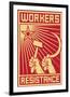 Workers Resistance Poster-null-Framed Premium Giclee Print