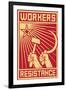 Workers Resistance Poster-null-Framed Art Print