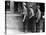 Workers Showing Tags to Enter Gate at Steel Plant-Alfred Eisenstaedt-Stretched Canvas