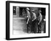 Workers Showing Tags to Enter Gate at Steel Plant-Alfred Eisenstaedt-Framed Photographic Print