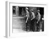 Workers Showing Tags to Enter Gate at Steel Plant-Alfred Eisenstaedt-Framed Photographic Print