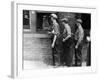Workers Showing Tags to Enter Gate at Steel Plant-Alfred Eisenstaedt-Framed Photographic Print