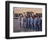 Workers Singing Firm's Song, Matsushita Electric, Japan-David Lomax-Framed Photographic Print