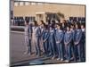 Workers Singing Firm's Song, Matsushita Electric, Japan-David Lomax-Mounted Photographic Print