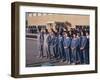 Workers Singing Firm's Song, Matsushita Electric, Japan-David Lomax-Framed Photographic Print