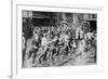 Workers Storm Car In Philadelphia Transportation Strike-null-Framed Premium Giclee Print