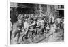 Workers Storm Car In Philadelphia Transportation Strike-null-Framed Art Print