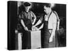 Workers Voting for Union Representation in River Rouge Ford, Dearborn, June 1941-null-Stretched Canvas