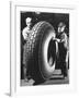 Workers with Truck Tires at Us Rubber Plant-Andreas Feininger-Framed Photographic Print