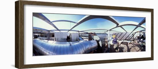 Workers Working on the Ventilation System of a Building-null-Framed Photographic Print