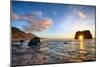 Workign the Coast, Sunset at Elephant Roack, Fort Bragg, Mendocino-Vincent James-Mounted Photographic Print