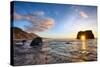 Workign the Coast, Sunset at Elephant Roack, Fort Bragg, Mendocino-Vincent James-Stretched Canvas