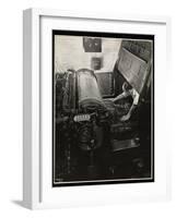 Working at a Meihle Press at Unz and Co., 24 Beaver Street, New York, 1932-Byron Company-Framed Giclee Print