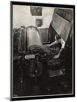 Working at a Meihle Press at Unz and Co., 24 Beaver Street, New York, 1932-Byron Company-Mounted Giclee Print
