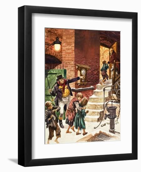 Working Children of Victorian Britain-Peter Jackson-Framed Premium Giclee Print