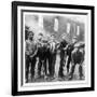 Working Class Children in Sheffield Playing in the Street-Henry Grant-Framed Photographic Print