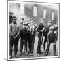 Working Class Children in Sheffield Playing in the Street-Henry Grant-Mounted Photographic Print