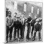 Working Class Children Playing Together in Sheffield-Henry Grant-Mounted Photographic Print