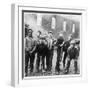 Working Class Children Playing Together in Sheffield-Henry Grant-Framed Photographic Print