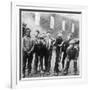 Working Class Children Playing Together in Sheffield-Henry Grant-Framed Photographic Print