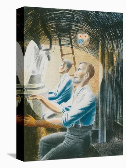 Working Controls While Submerged, 1941-Eric Ravilious-Stretched Canvas