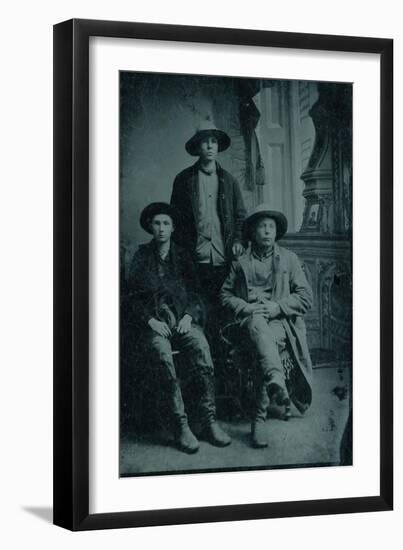 Working Cowboys-null-Framed Art Print