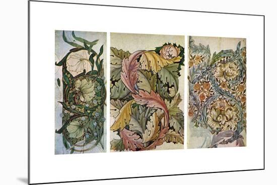 Working Drawings by William Morris (1834-189), 1934-William Morris-Mounted Giclee Print