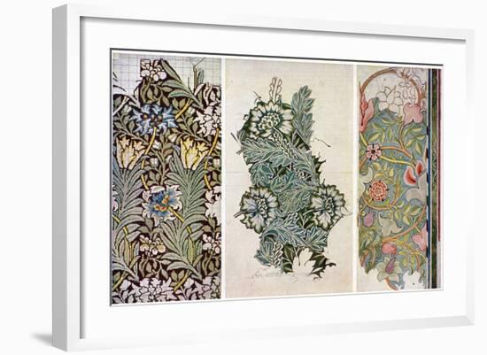 Working Drawings by William Morris (1834-189), 1934-William Morris-Framed Giclee Print