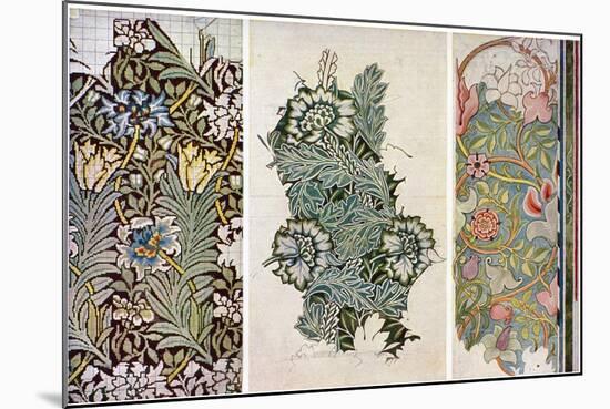 Working Drawings by William Morris (1834-189), 1934-William Morris-Mounted Giclee Print