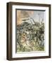 Working Elephants 1907-Achille Beltrame-Framed Art Print