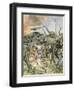 Working Elephants 1907-Achille Beltrame-Framed Art Print