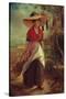 Working Girl, 1848-Johann Baptist Reiter-Stretched Canvas