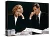 Working Girl by MikeNichols with Harrison Ford and Melanie Griffith, 1988 (photo)-null-Stretched Canvas