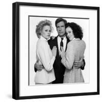 Working Girl by MikeNichols with Harrison Ford, Melanie Griffith and Sigourney Weaver, 1988 (b/w ph-null-Framed Photo