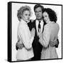 Working Girl by MikeNichols with Harrison Ford, Melanie Griffith and Sigourney Weaver, 1988 (b/w ph-null-Framed Stretched Canvas