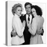 Working Girl by MikeNichols with Harrison Ford, Melanie Griffith and Sigourney Weaver, 1988 (b/w ph-null-Stretched Canvas