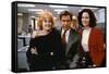 Working Girl by MikeNichols with Harrison Ford Melanie Griffith and Sigourney Weaver, 1988 (photo)-null-Framed Stretched Canvas