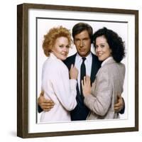 Working Girl by MikeNichols with Harrison Ford, Melanie Griffith and Sigourney Weaver, 1988 (photo)-null-Framed Photo