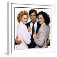 Working Girl by MikeNichols with Harrison Ford, Melanie Griffith and Sigourney Weaver, 1988 (photo)-null-Framed Photo